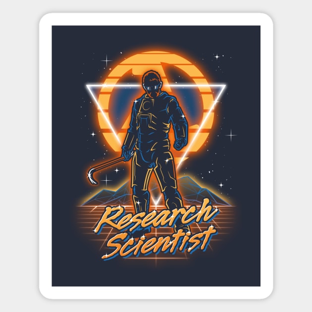 Retro Research Scientist Magnet by Olipop